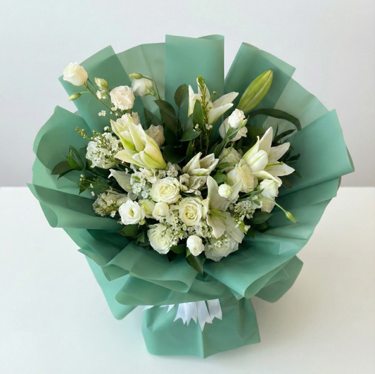Pure Elegance Lily & Rose Bouquet