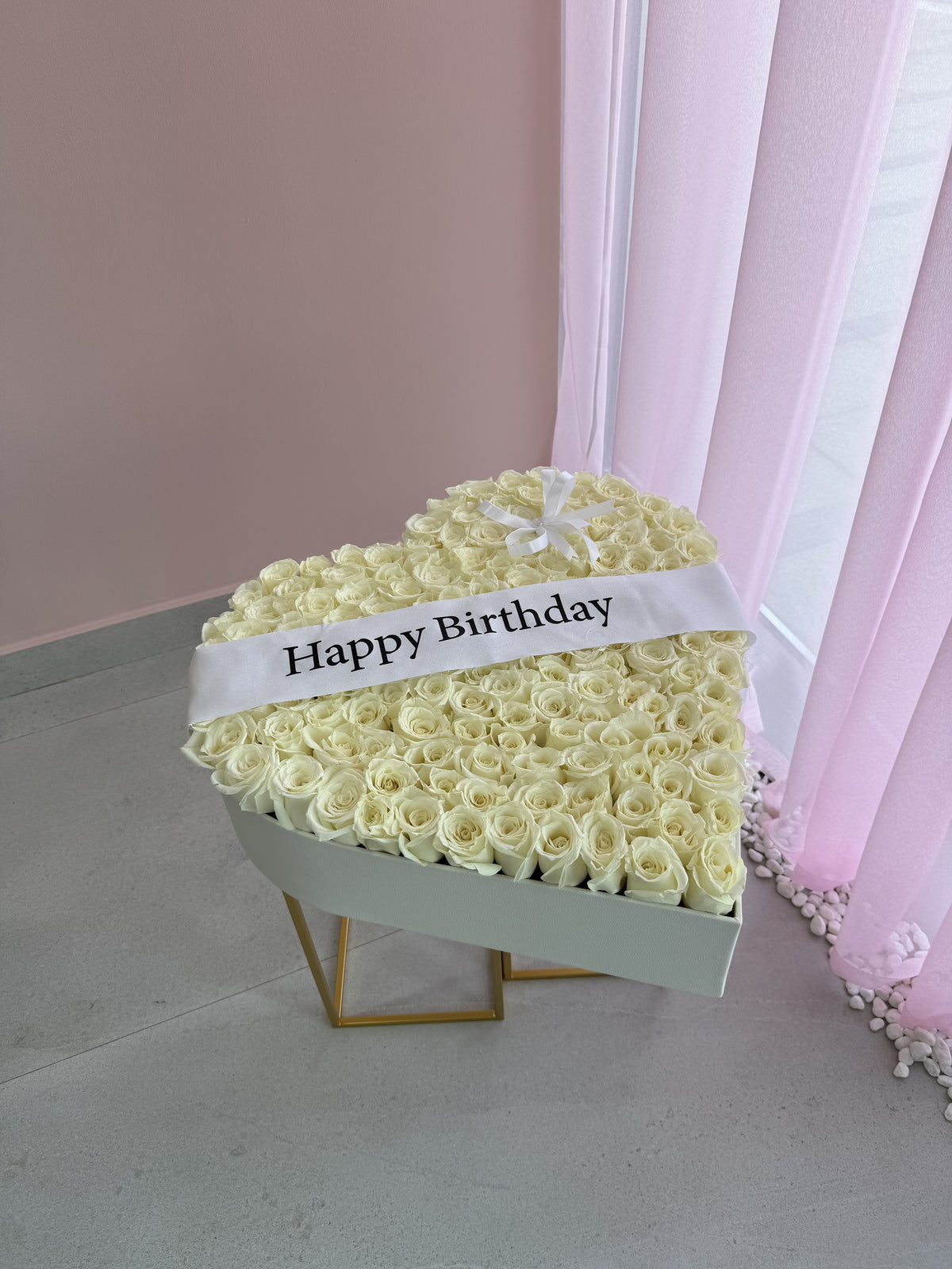 Birthday Heart Rose Box | Karaz Flowers Dubai