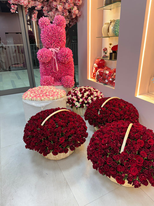 300 Roses Basket