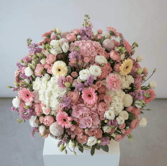 Grand Luxury Mixed Flower Basket - karazflowers.ae
