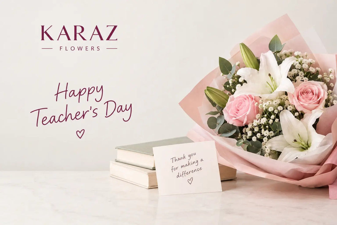 Best flower for teacher Day 5 October dubai & Al Ain|karaz - karazflowers.ae