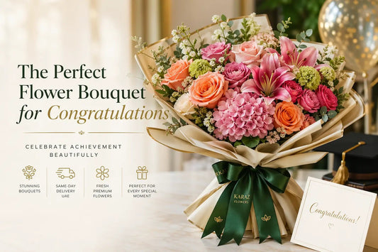 Flower Bouquet for Congratulations UAE — Best Celebratory Flowers | Karaz Flowers - karazflowers.ae