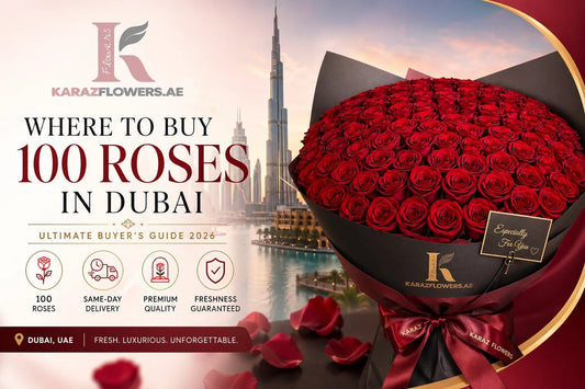 Where to Buy 100 Roses in Dubai 2026 | Karaz Flowers - karazflowers.ae