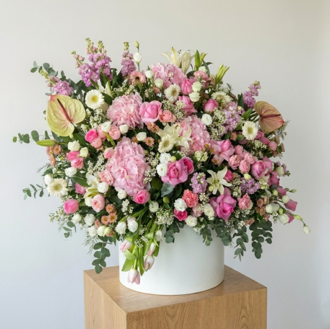 Grand Pastel Elegance Floral Arrangement
