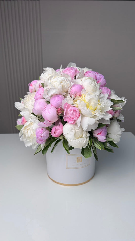 50 Pcs Peonies Bouquet - karazflowers.ae
