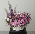 Majestic Purple & Pink Garden Basket - karazflowers.ae