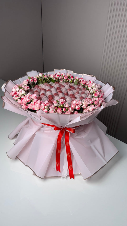 The Chocolate Strawberry Bouquet - karazflowers.ae